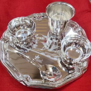 स्टेनलेस स्टील भोग प्लेट (Stainless Steel Bhog Plate)